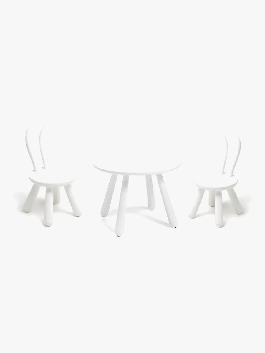 Minitude Nordic Bord DIMMA Inkl. Stolar, Vit