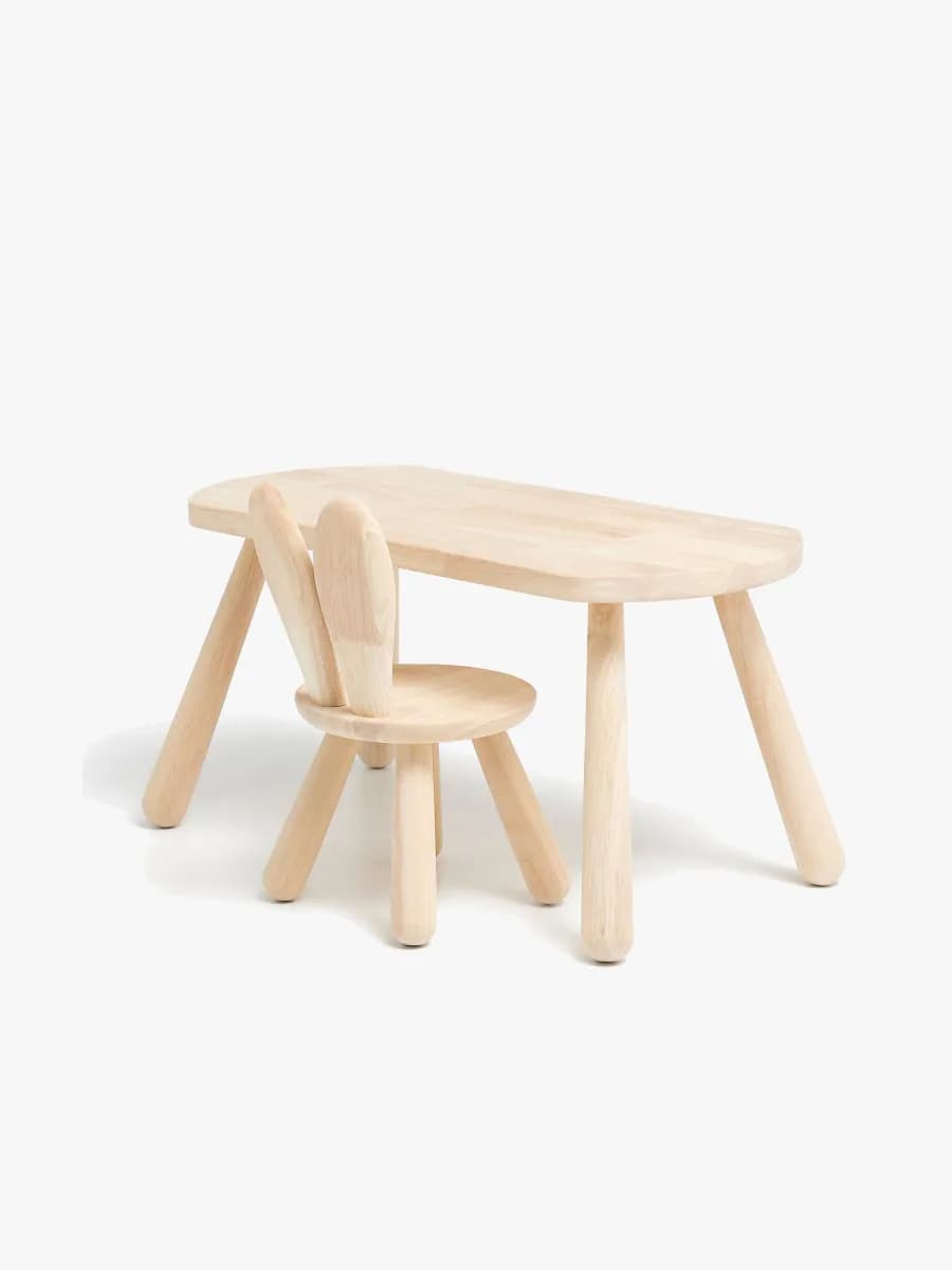 Minitude Nordic Skrivbord inkl. Stol Kanin, Natur