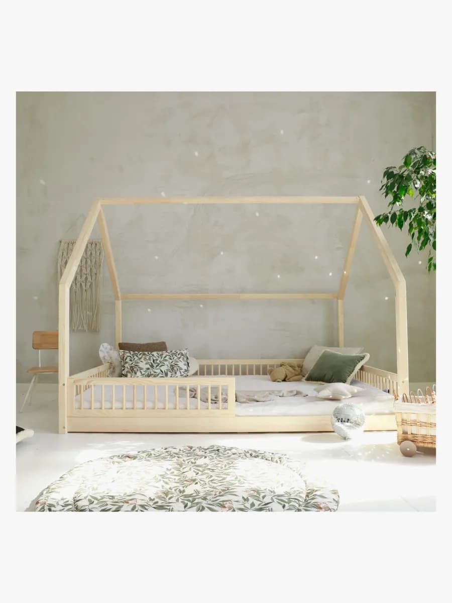 Minitude WYATT Juniorsäng/Montessorisäng 140x200, Natur