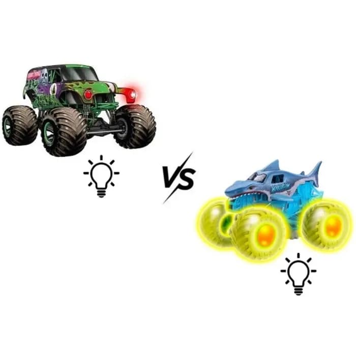 Monster Jam 1:43 Glowing Light 2-pack