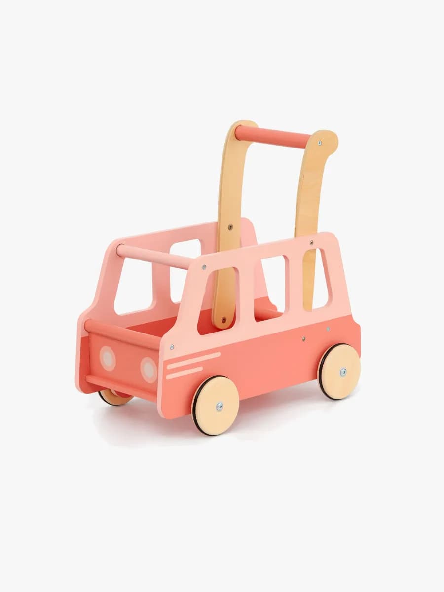 Moover Toys Lära-gå-vagn School Bus, Rosa