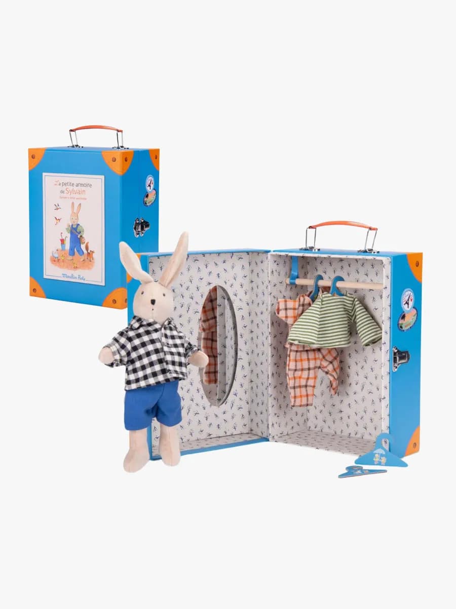 Moulin Roty Garderobsväska med Docka Sylvain