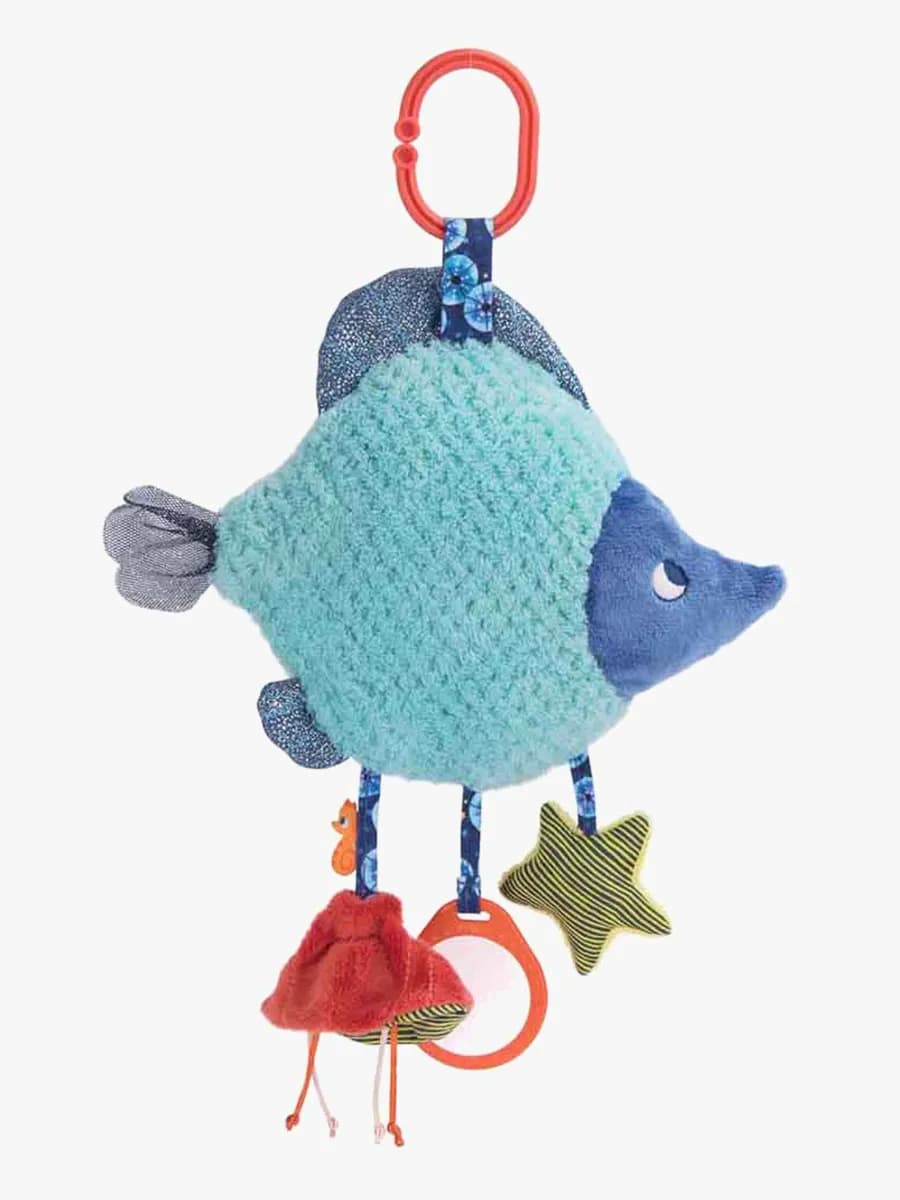 Moulin Roty Les Aventures de Paulie Aktivitetsleksak, Blue Fish