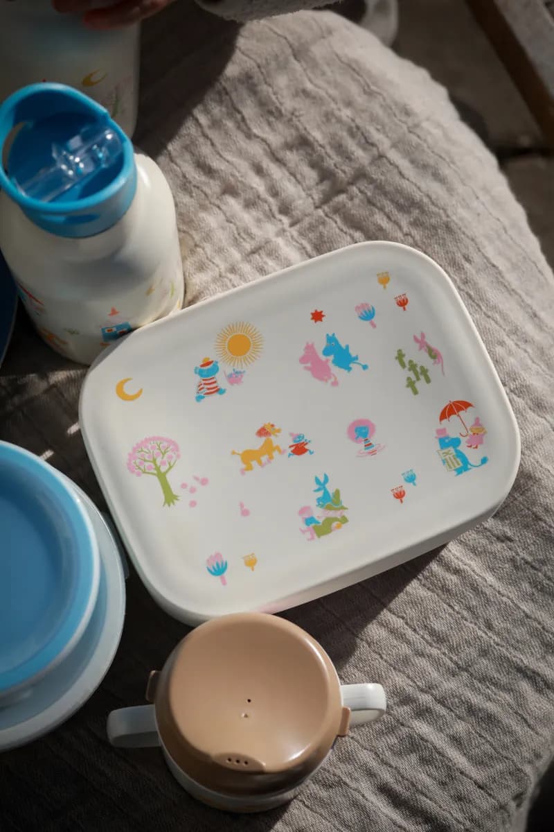Mumin 80 Matlåda Plåt, Beige