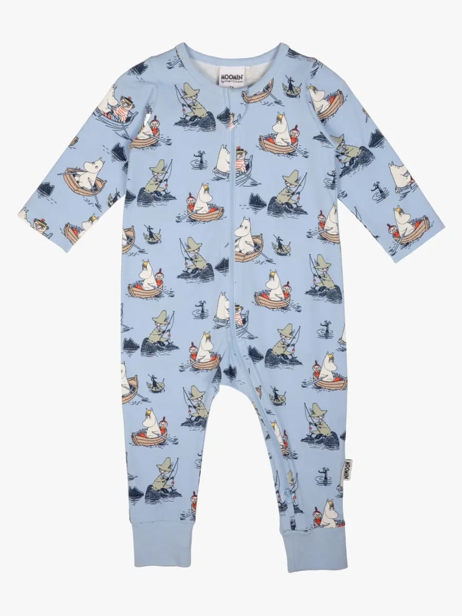 Mumin By Martinex Båtfolk Pyjamas, Blå, 86