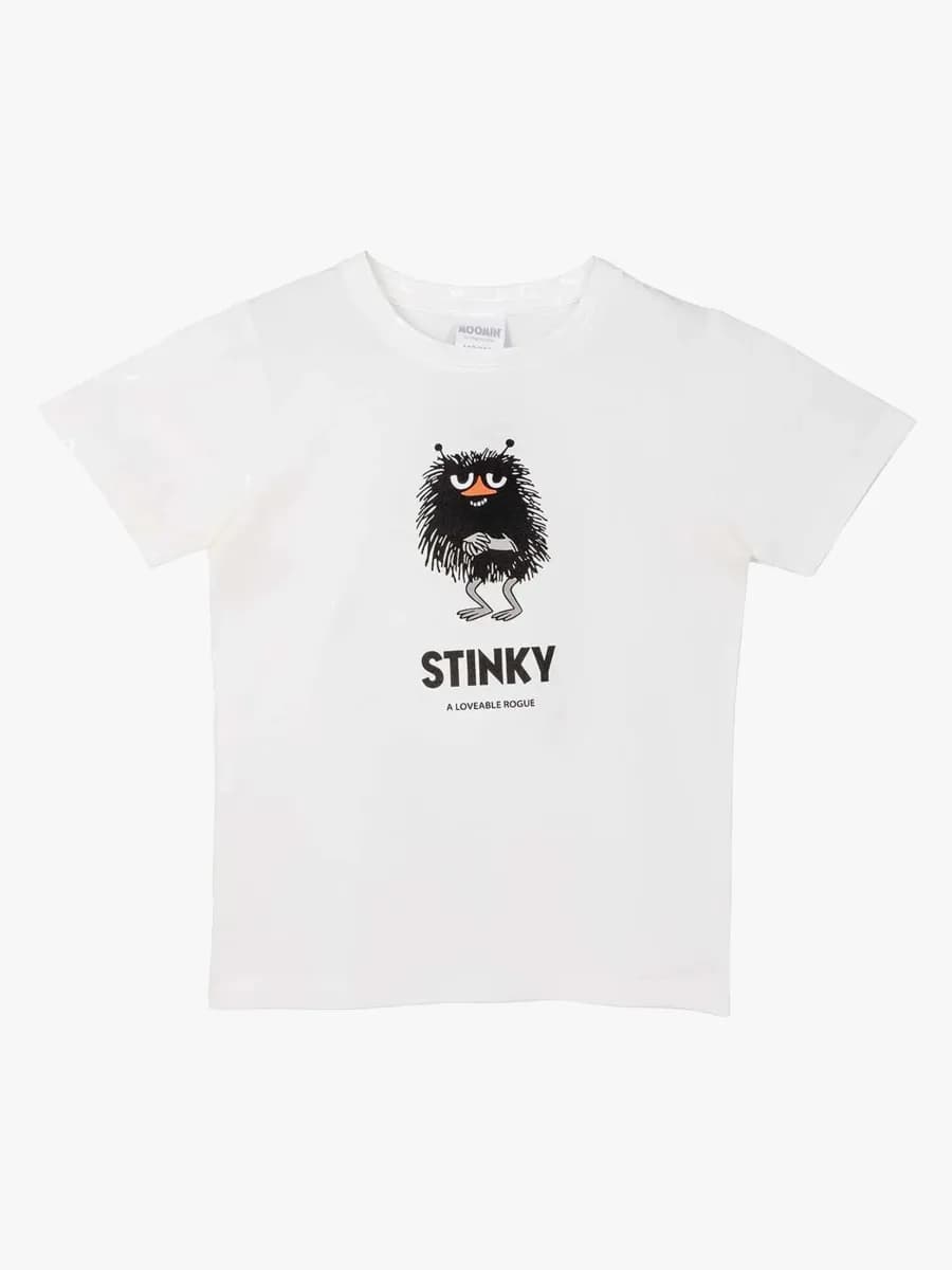 Mumin Karaktär Stinky T-shirt, Vit, 122-128