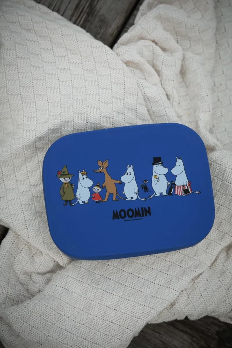 Mumin Lunchlåda Plåt, Familj Blå