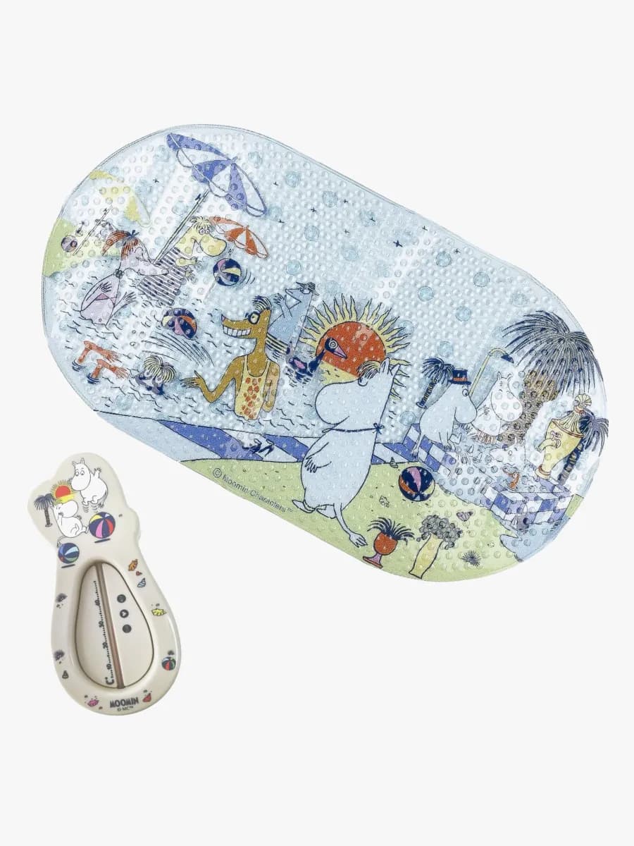 Mumin Riviera BadBarnmatta &  Termometer, Barnrum