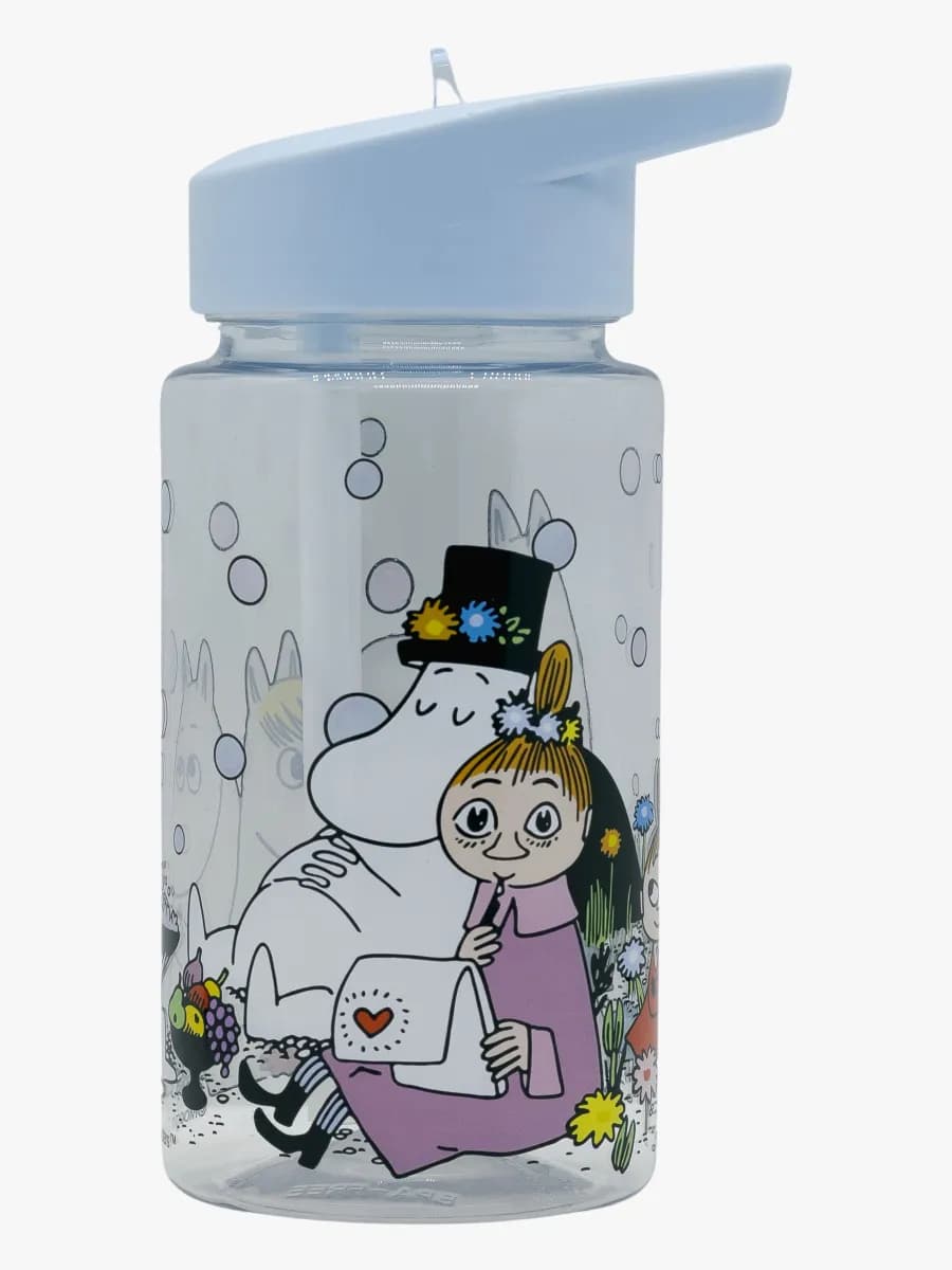 Mumin Skärgård Vattenflaska Plast, Blå