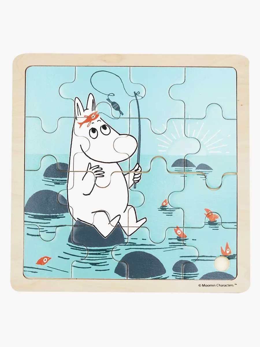 Mumin Träpussel Fiske 16 Bitar