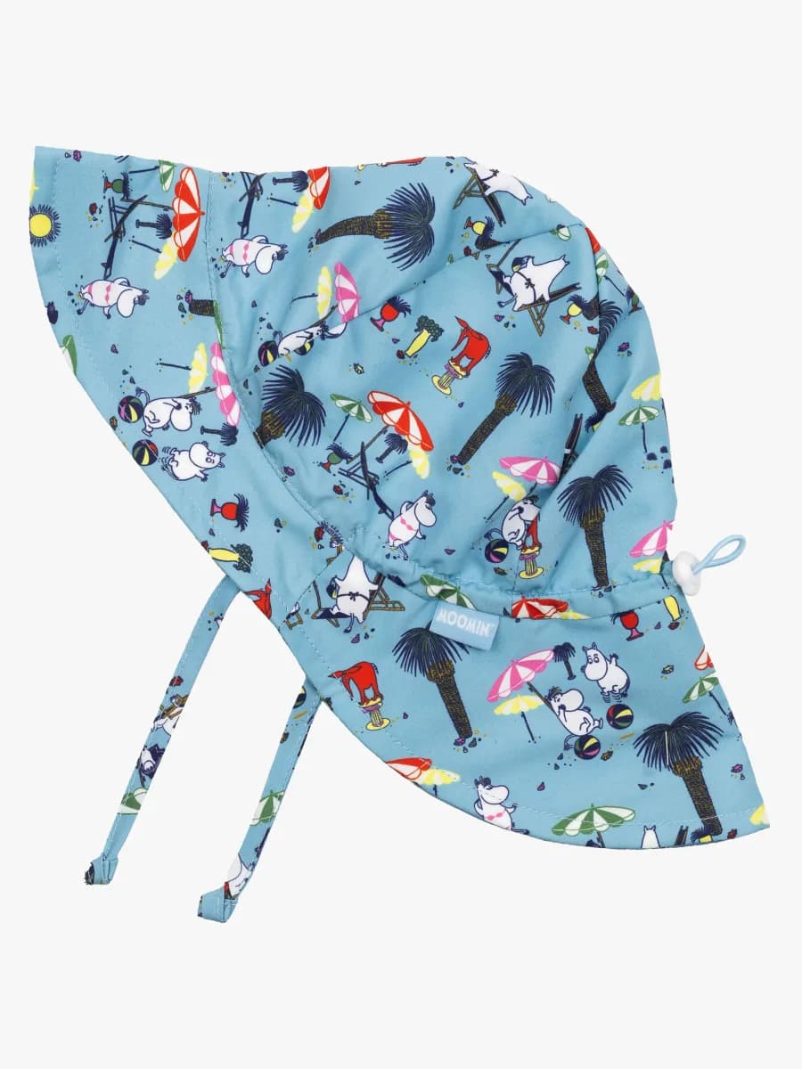 Mumin Uv-set Badblöja Och Solhatt, Blå, 4-10 Mån