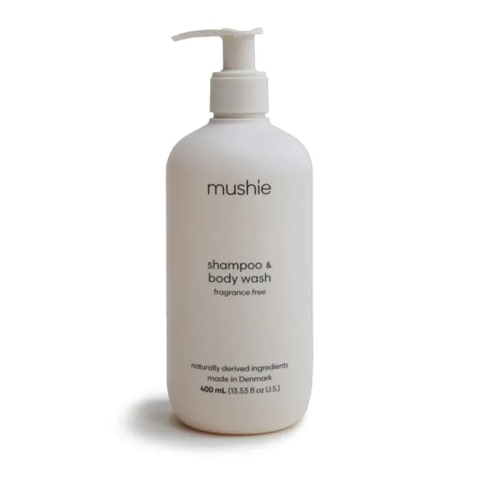 Mushie Baby Shampoo & Body Wash Fragrance Free 400 ml