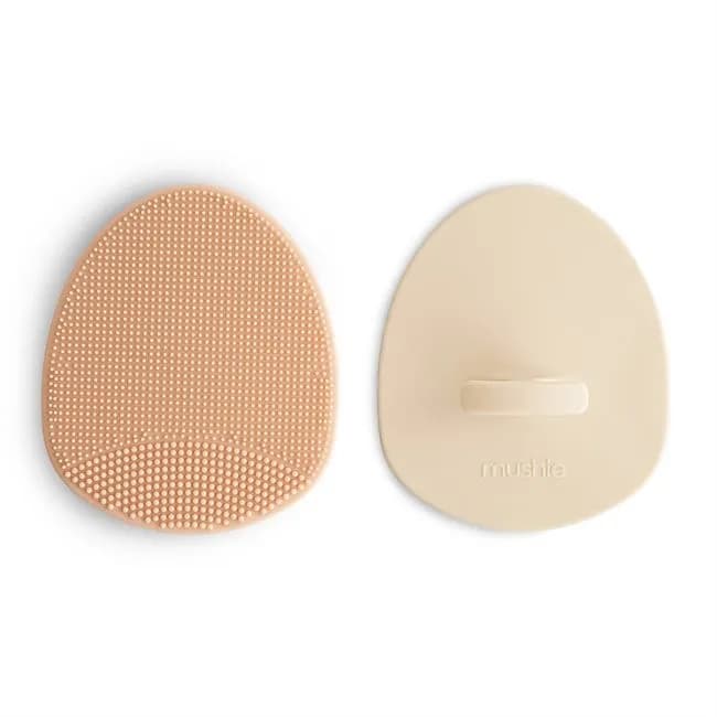Mushie Babyborste 2-pack (Blush/Shifting Sand)