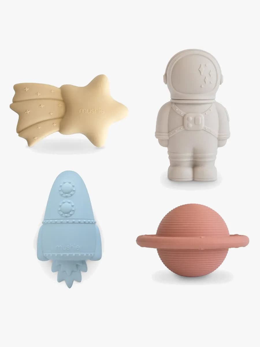 Mushie Badleksaker Rymden 4-Pack