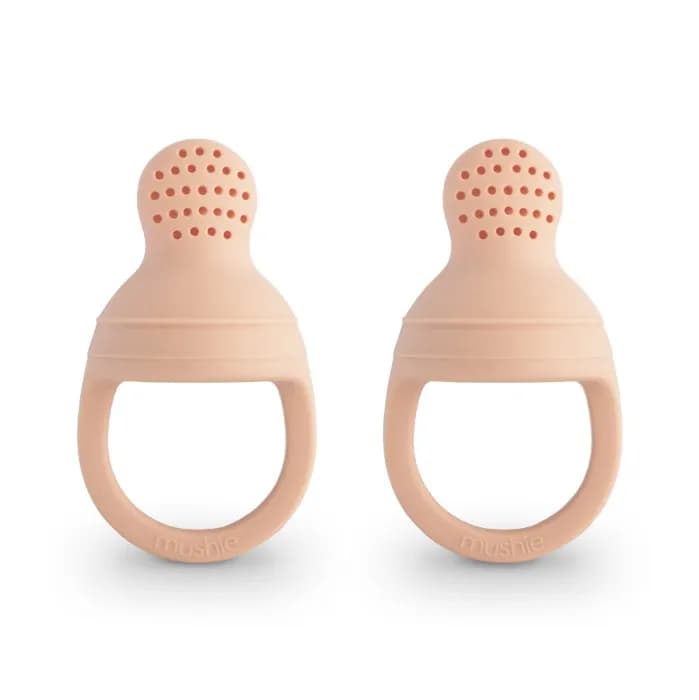 Mushie Food Feeder Silikon 2-pack (Blush)