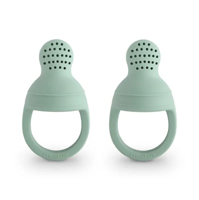 Mushie Food Feeder Silikon 2-pack (Cambridge Blue)