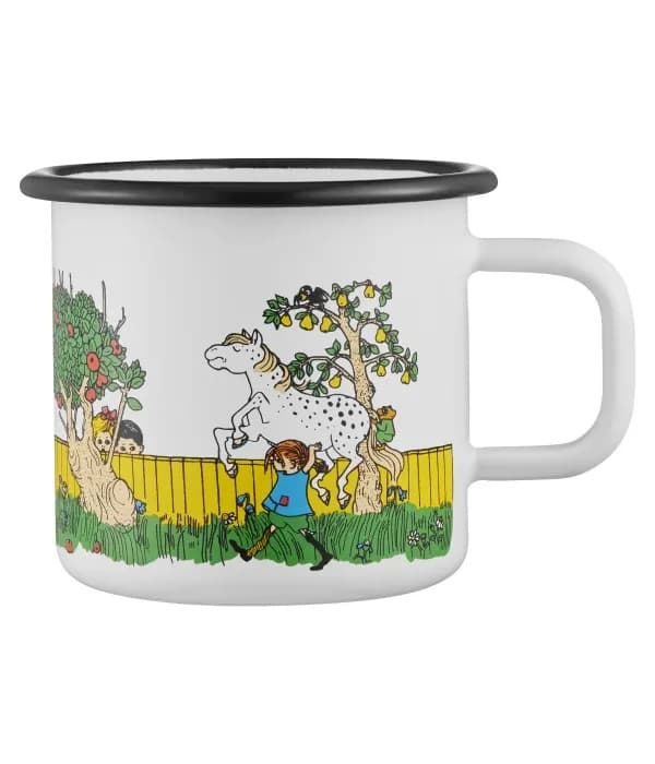 Muurla Mugg Emalj Pippi 3,7 dl (The Way Home)