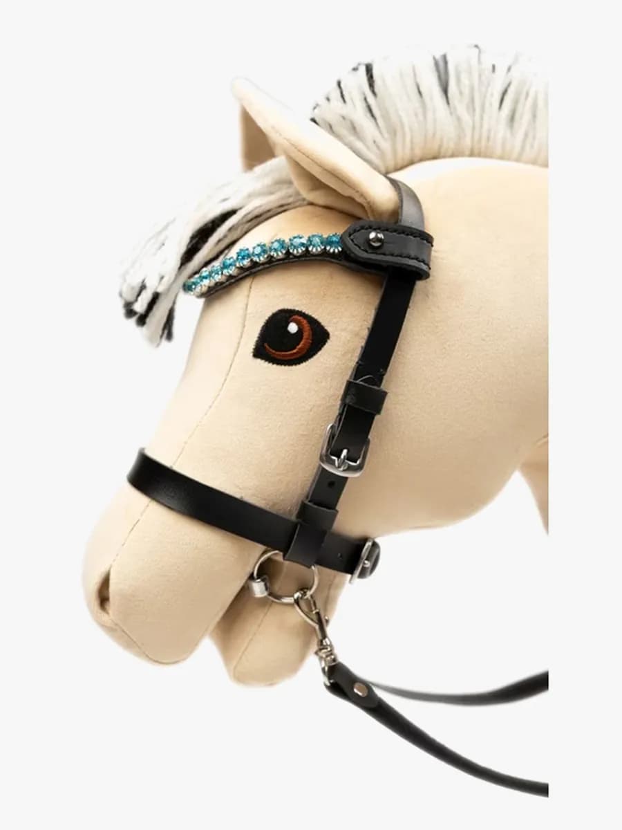 My Hobby Horse Pannband med Stenar, Svart Blå