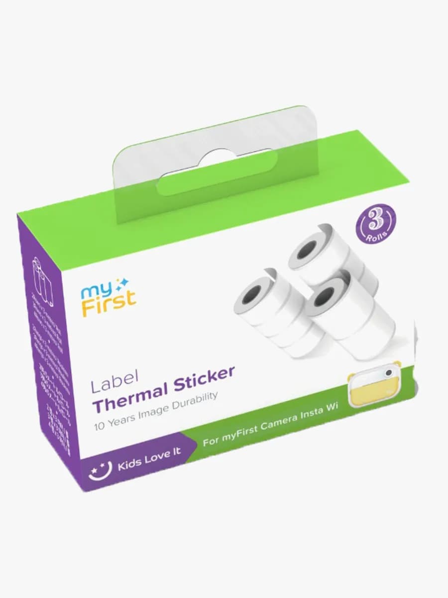 myFirst Insta Wi Thermal Sticker Etiketter Refill 3-Pack, Vit