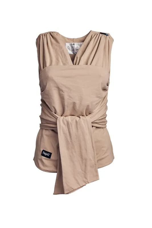 Najell wrap bärsjal biscotti cream, stl L