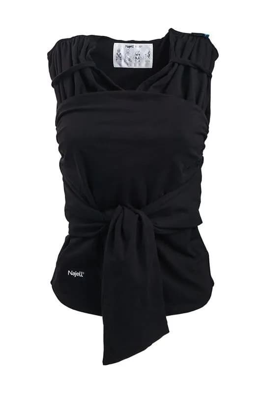 Najell wrap bärsjal charcoal black, stl XL