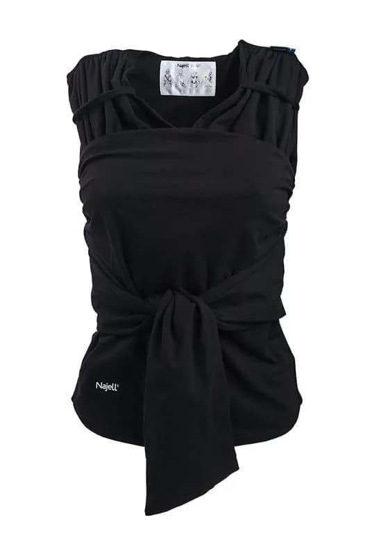 Najell wrap bärsjal charcoal black, stl XS