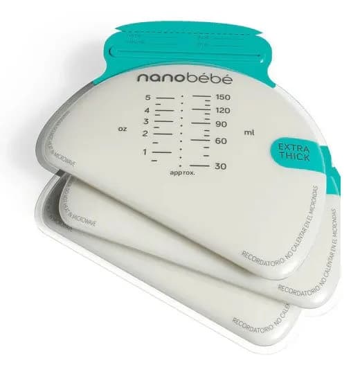 Nanobebe bröstmjölkspåsar 50-pack