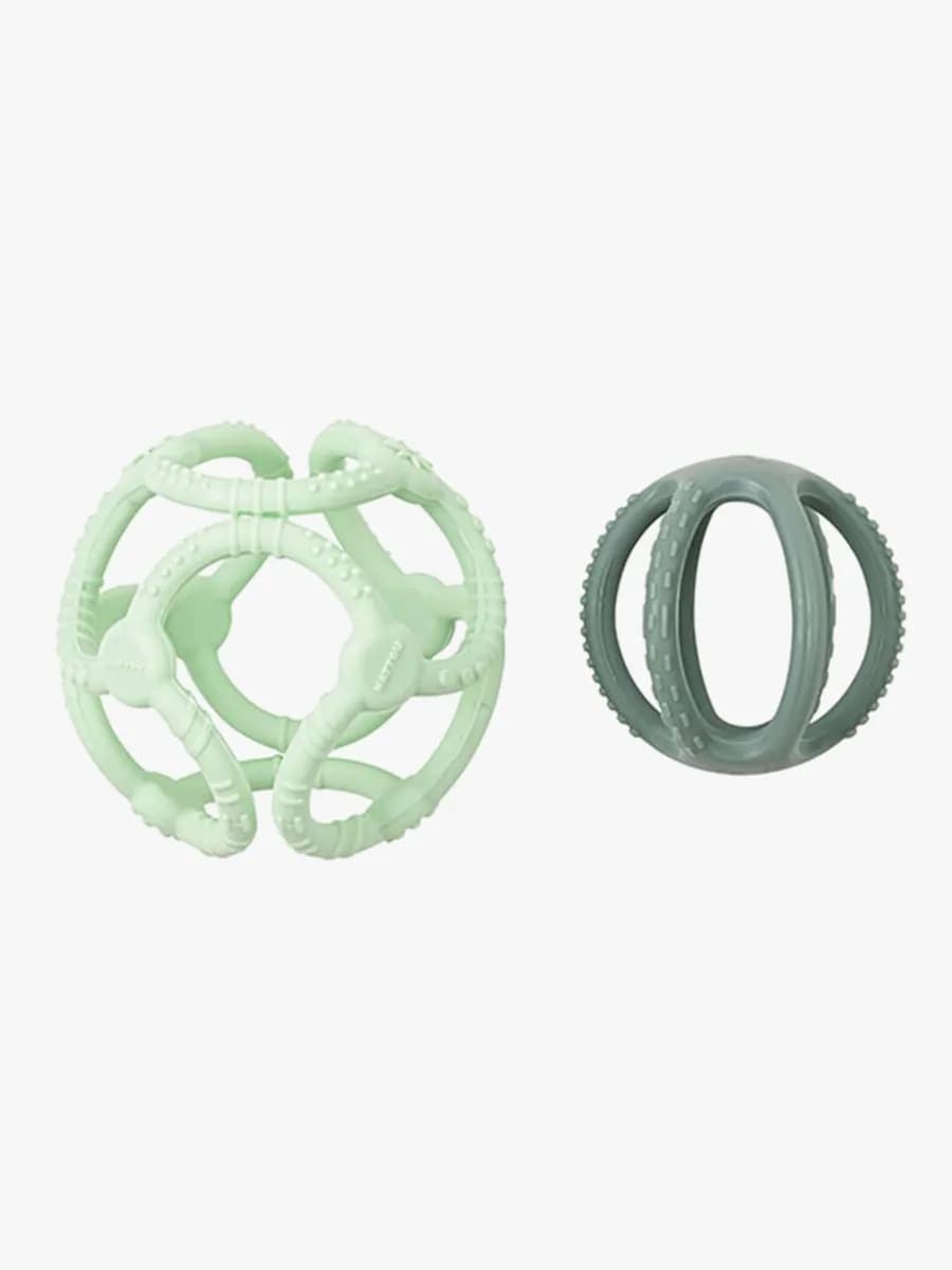 Nattou Soft Silicone Aktivitetsboll,Grön