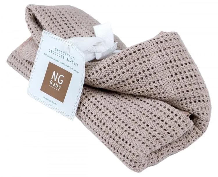 NG Baby gallerfilt 75 x100 cm, dusty pink