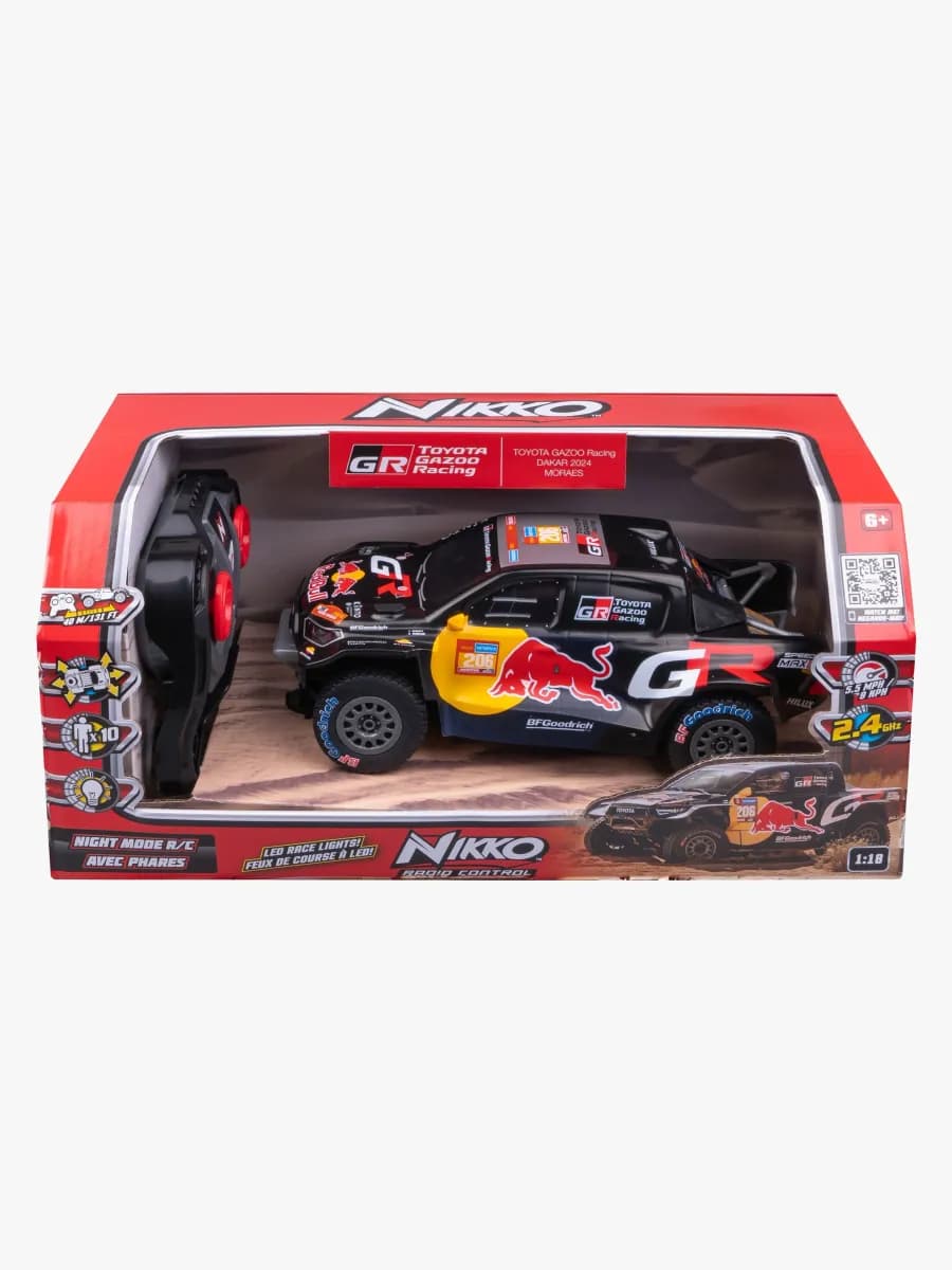 Nikko Toyota Dakar Moraes Radiostyrd Bil 1:18 med Ljus