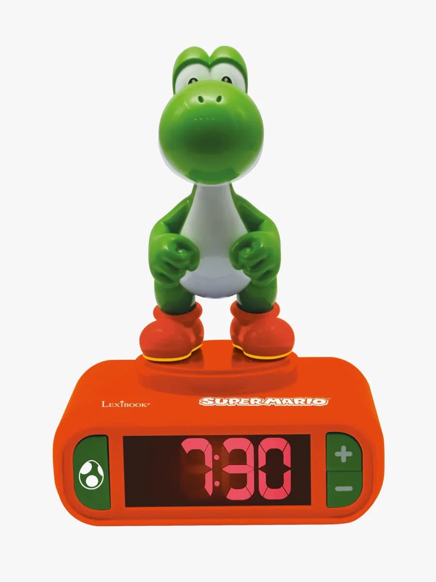 Nintendo Super Mario Yoshi Digital Väckarklocka med Nattlampa, Barnrum