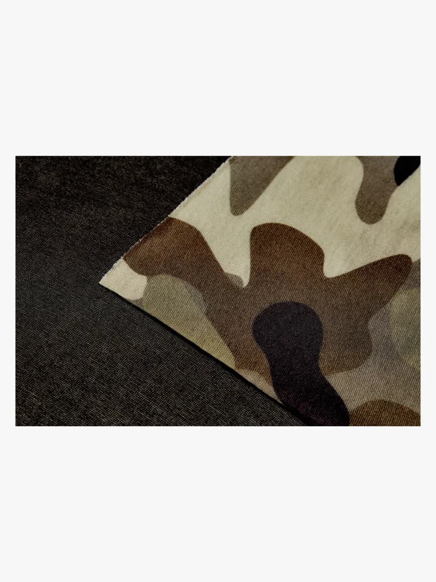 Nordbjørn Bjørli Halskrage 2-Pack, Black/Camo Splash Deep Lichen Green