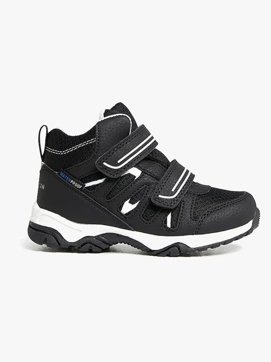 Nordbjørn Mercury Mid WP  Fleecefodrade Sneakers, Black/White, 27