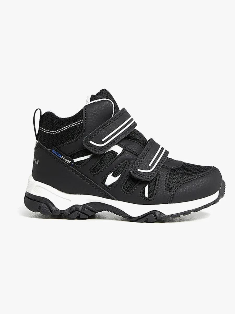 Nordbjørn Mercury Mid WP  Fleecefodrade Sneakers, Black/White, 28