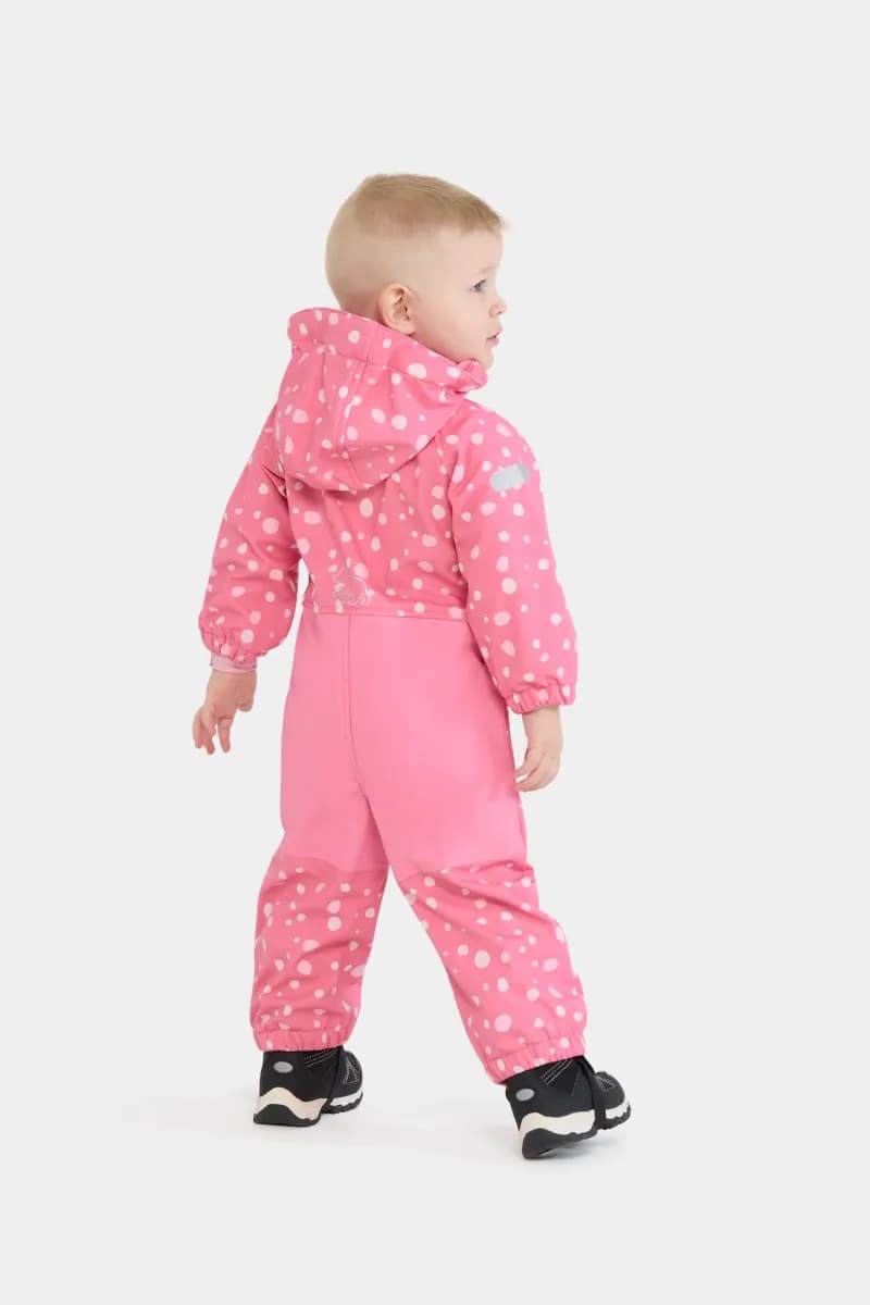 Nordbjørn Orrvik Softshell Babyoverall, Aurora Pink Dit Dots, 80