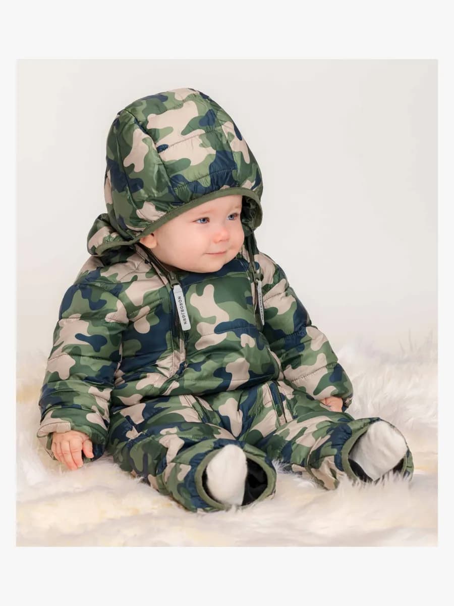 Nordbjørn Pilecub Babyoverall, Camo, 86