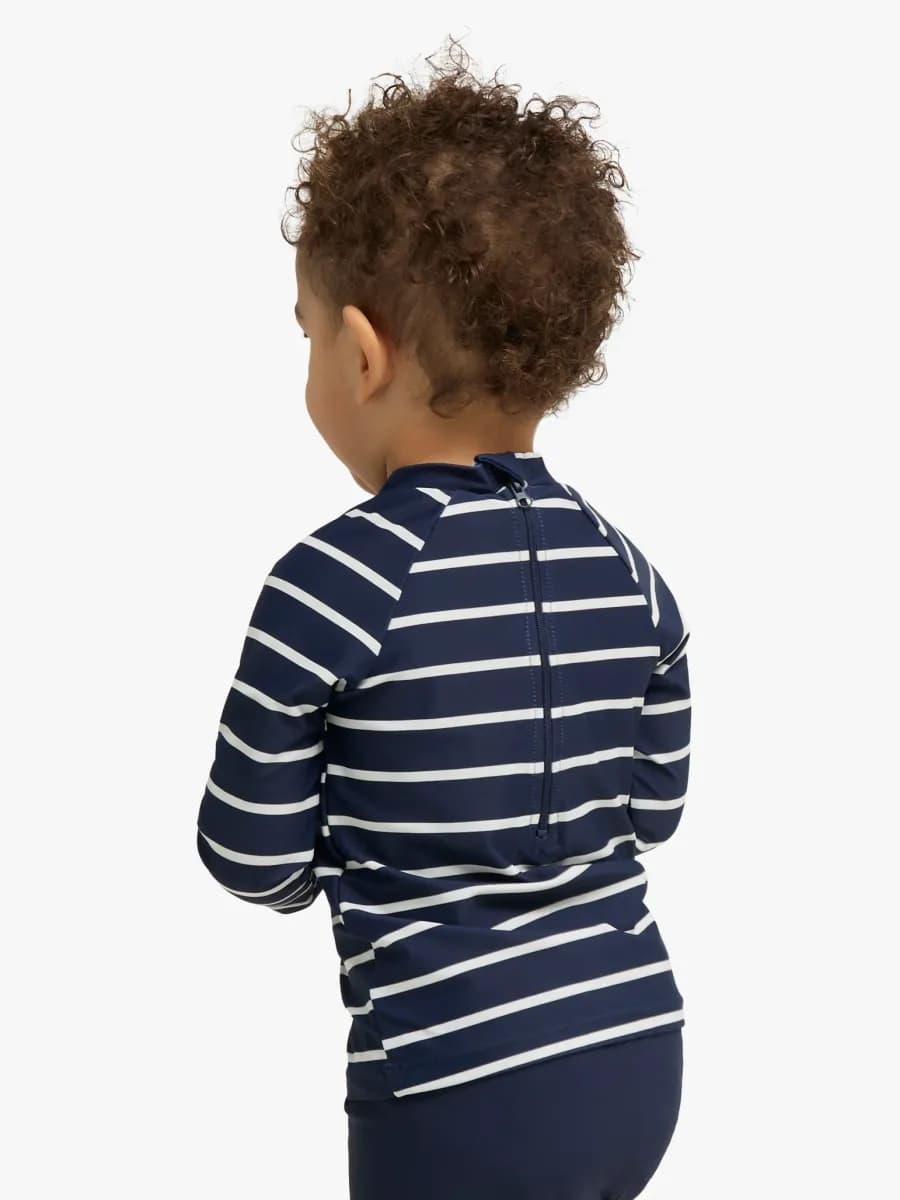 Nordbjørn Sandhamn UV-Set, Navy Stripe, 98-104