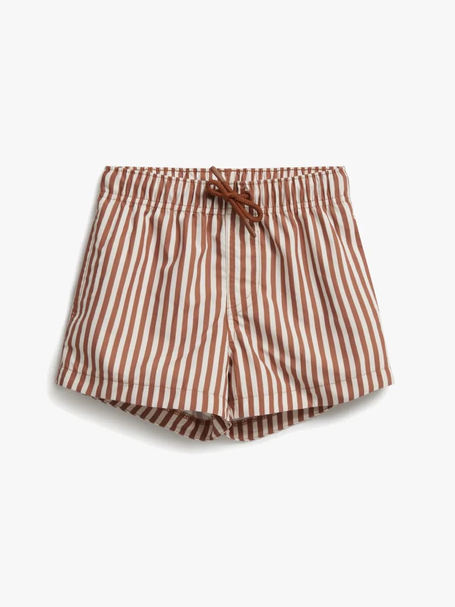 Nordbjørn Solarino UV-Badbyxor, Brown Stripe, 110-116