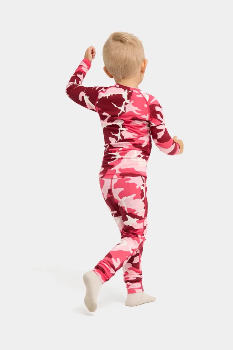 Nordbjørn Verbier Underställ Bamboo, Camo Pink, 100