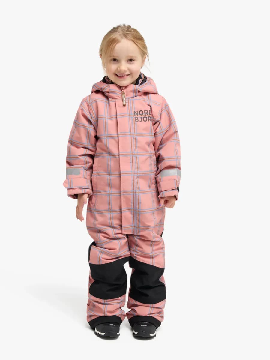 Nordbjörn Enelunden Vinteroverall, Rosa/Rutig, 110-116