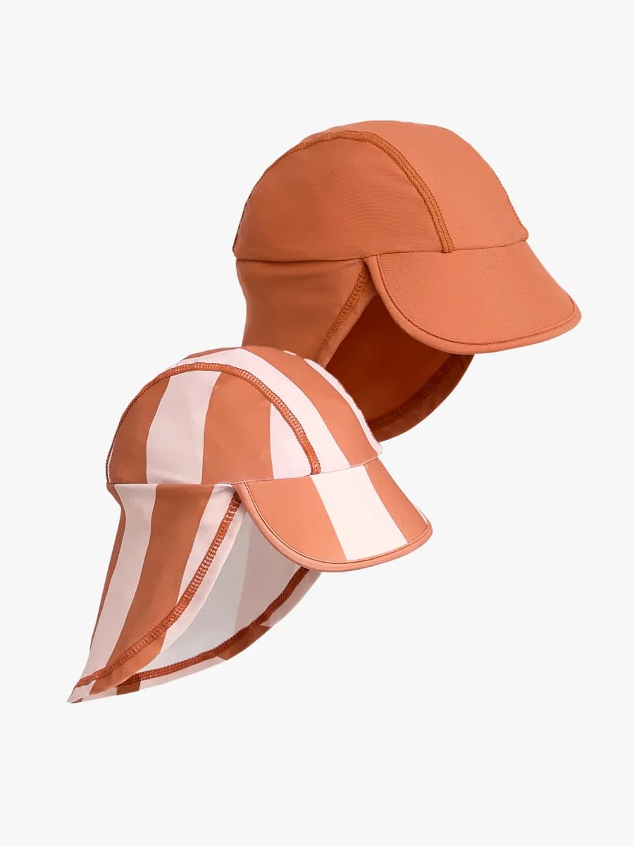 Nordbjörn Fårö 2-pack UV-Hatt, Rosa Randig, 52