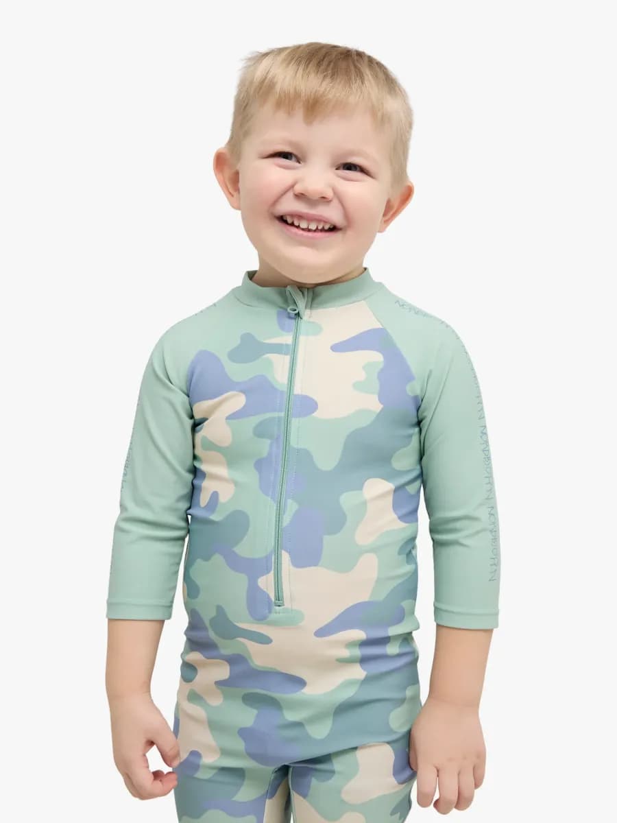 Nordbjörn Hönö UV-Dräkt, Blå Camo, 86-92