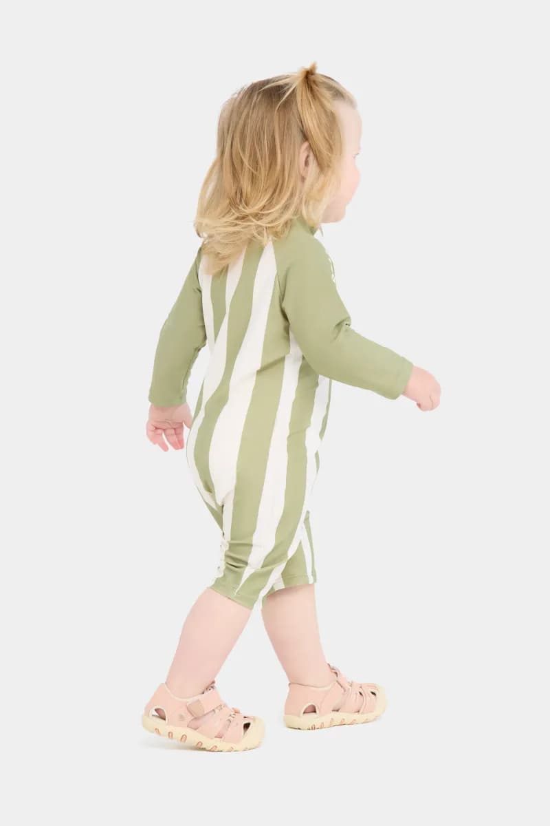 Nordbjörn Hönö UV-Dräkt, Green Stripe, 86-92