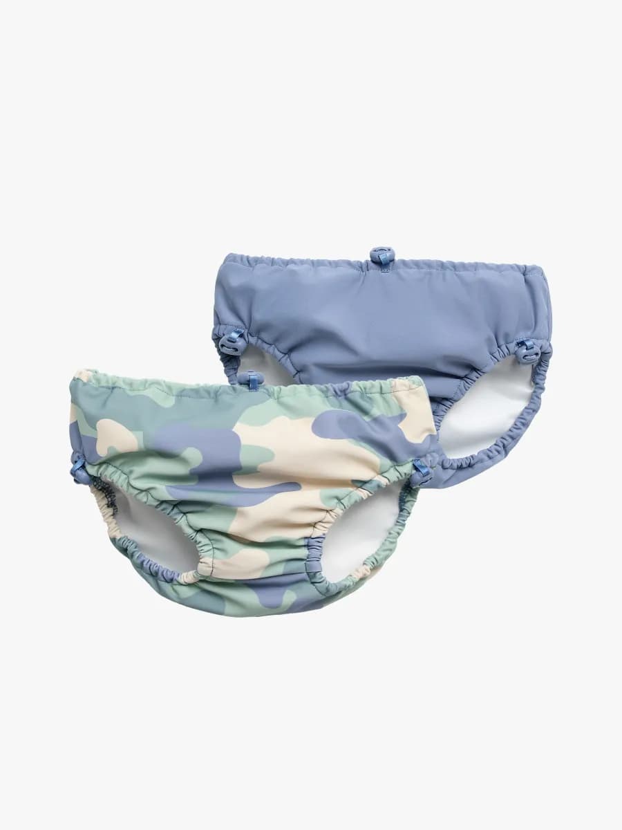 Nordbjörn Mölle 2-pack Badblöjor, Blå Camo, 86-92