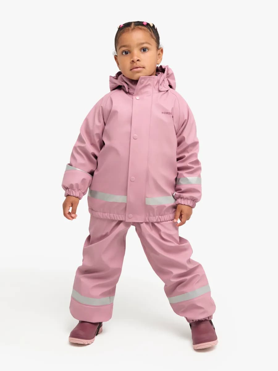 Nordbjörn Skagen Fodrat Regnställ, Rosa, 98-104 - Bäst i test