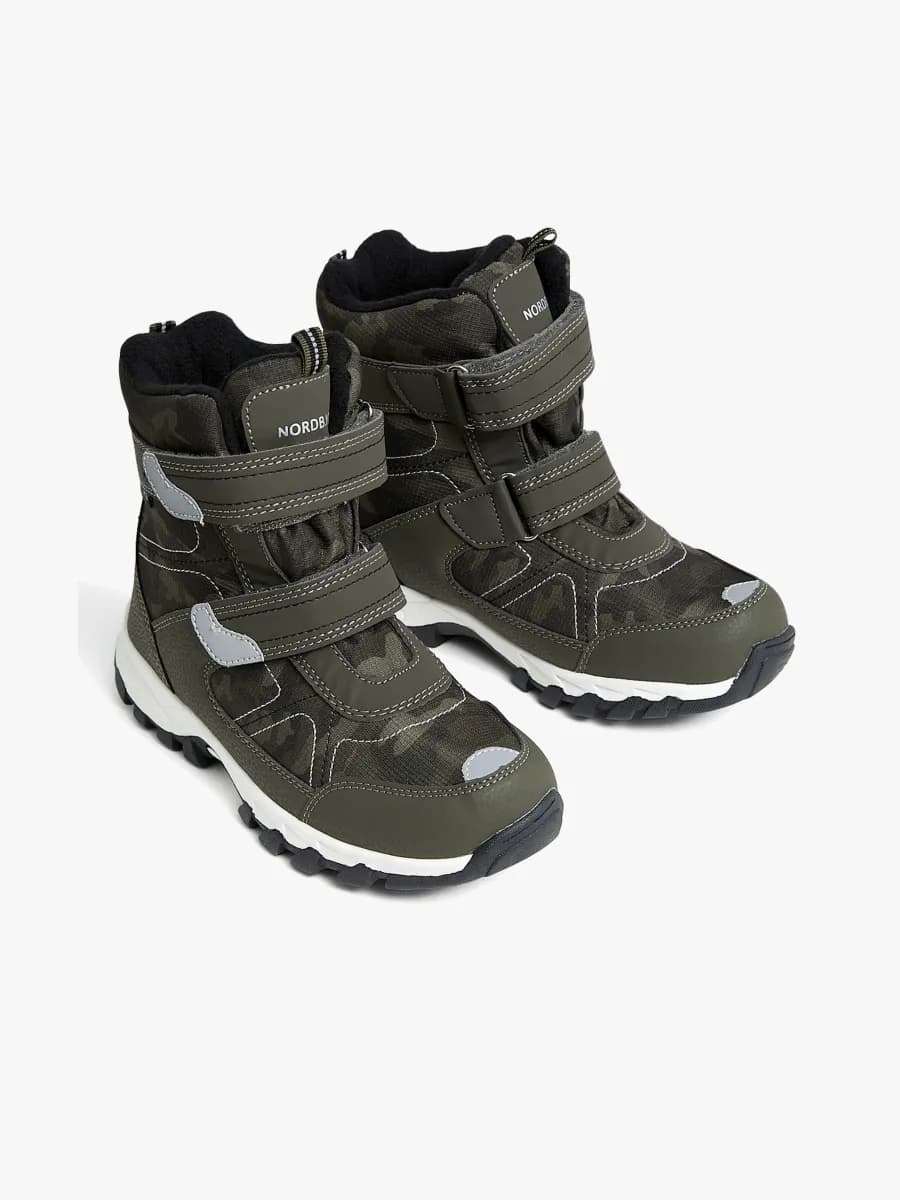 Nordbjörn Snowfall Vinterkängor, Green Camo, 29 - Bäst i test