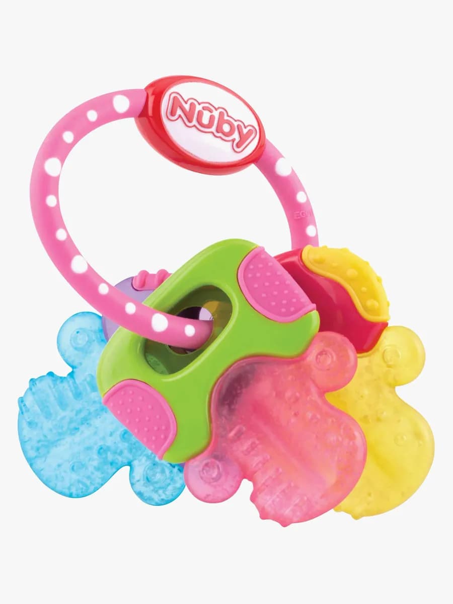 Nuby Bitleksak IcyBite Nycklar (Rosa)
