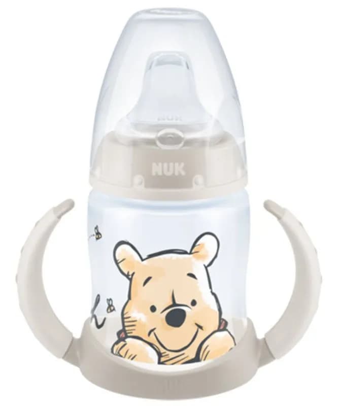 NUK drickpipsflaska First Choice Learner 150 ml, Nalle Puh beige