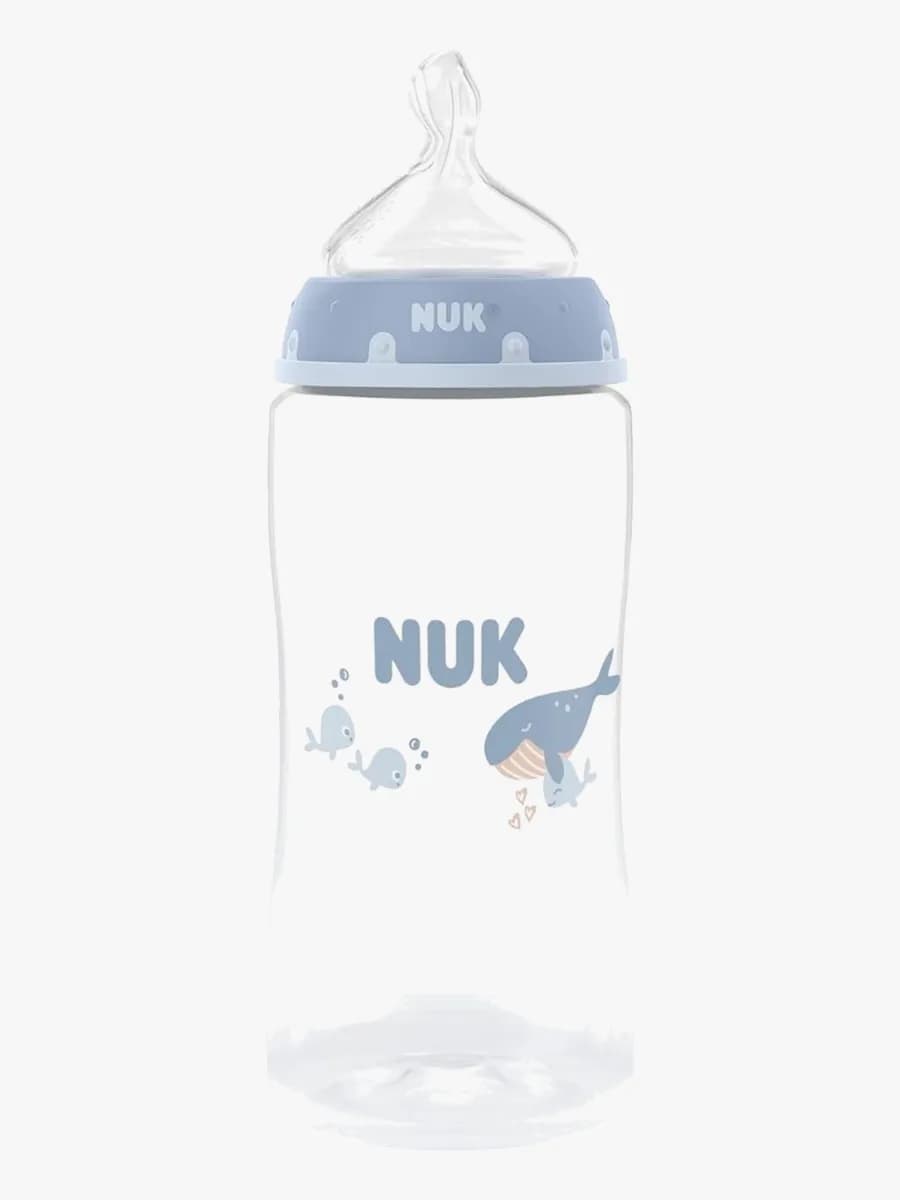 NUK First Choice Nappflaska 300 ml, Whale