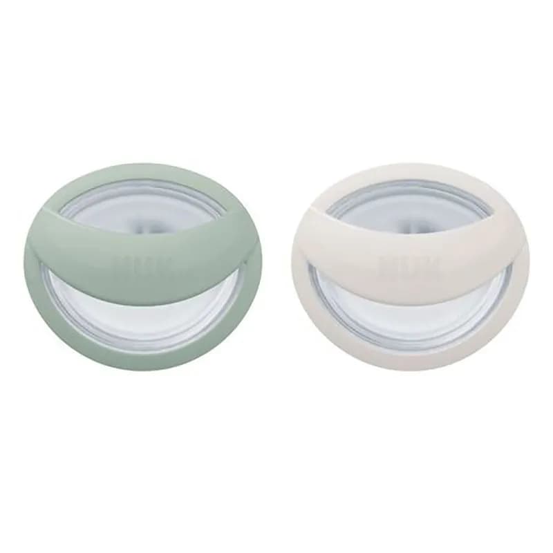 NUK napp Mommyfeel silikon 2-pack 0-9 mån, grön